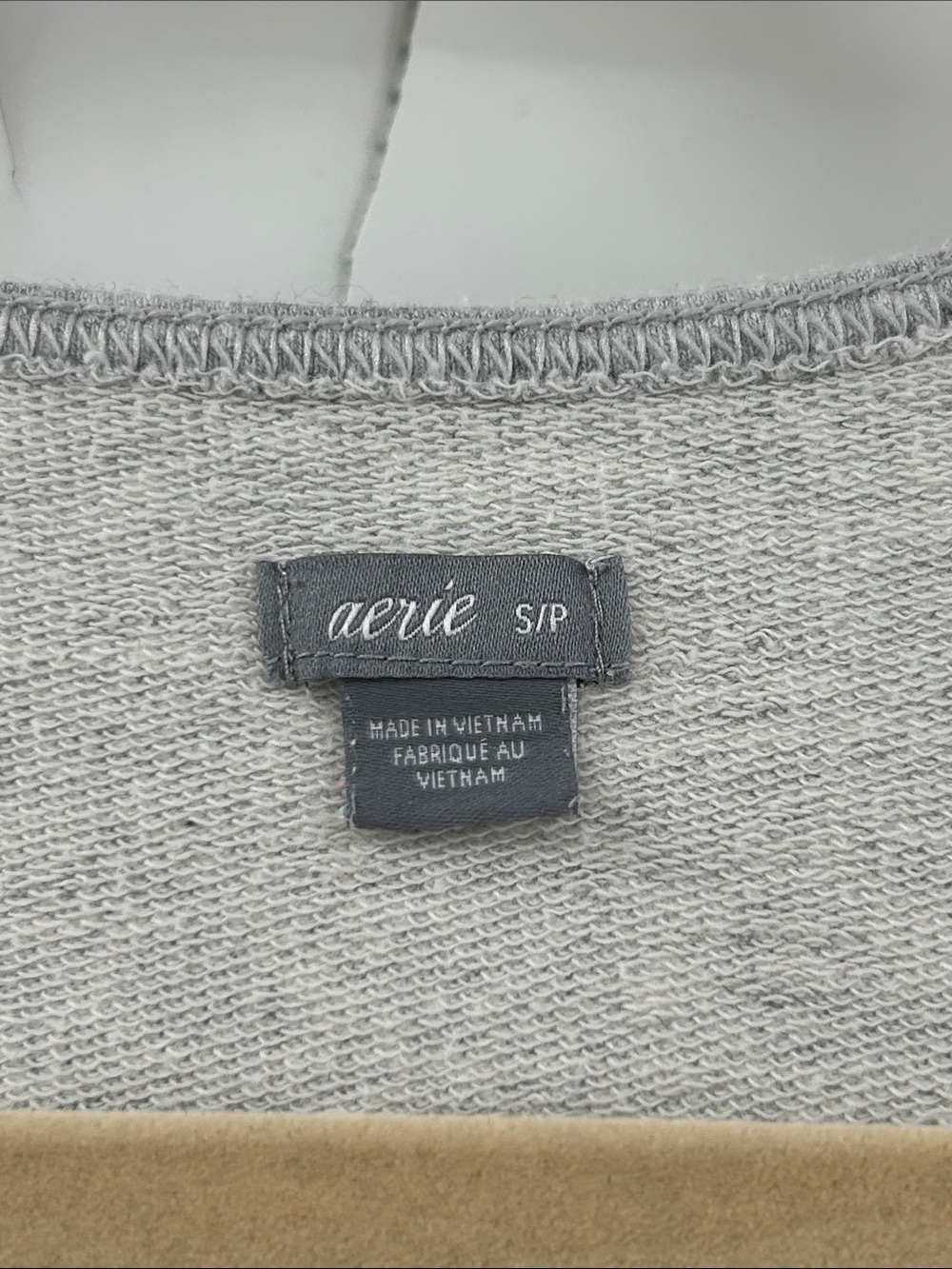 Aerie Weekend Sweatsuit Jumpsuit Gray Drawstring ButtonDown Size Small - Picture 4 of 7
